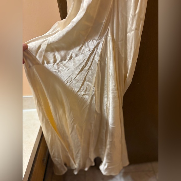 Shona Joy La Lune Low Back Gown in Cream - Picture 8 of 9